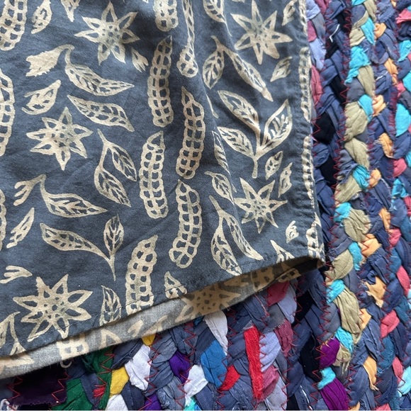 Pendleton Slate Blue & Tan Hawaiian Button Up Camp Shirt Mens Size Medium Summer - Picture 9 of 16